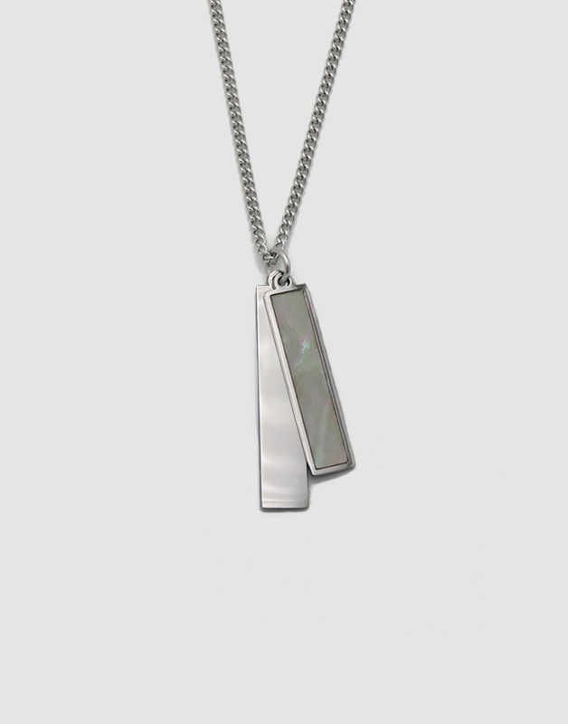 TWO BOP BAR NECKLACE - 포콤마
