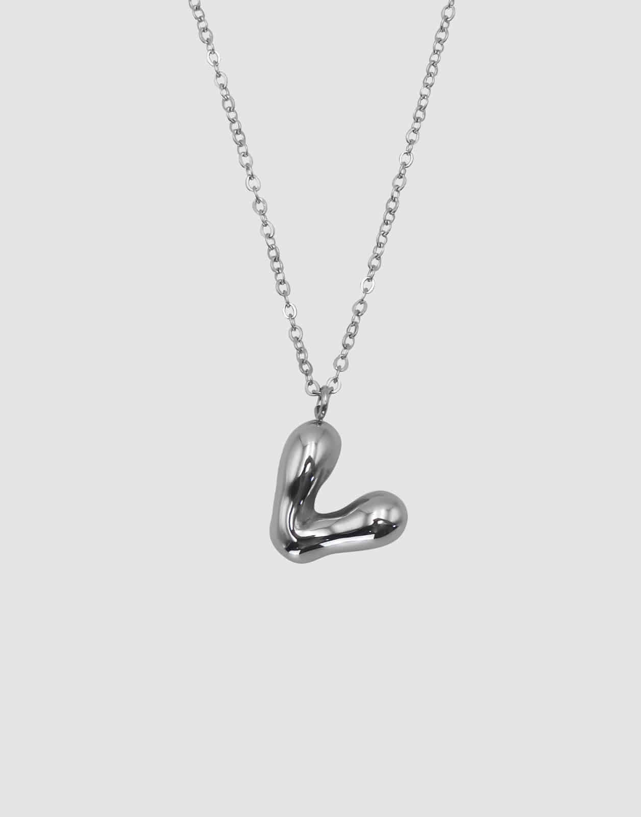 WD HEART SS NECKLACE - 포콤마