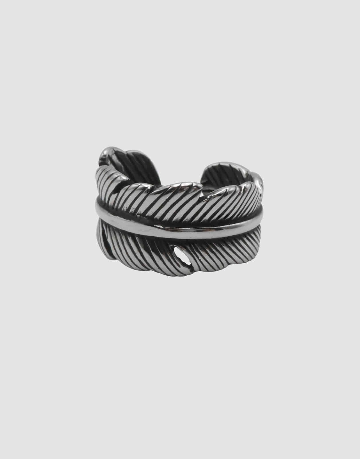 ANT FEATHER SS RING - 포콤마
